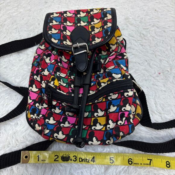 Vtg Mickey & Co. Mini Mickey Mouse Colorful Backpack Bag Tote main image 4